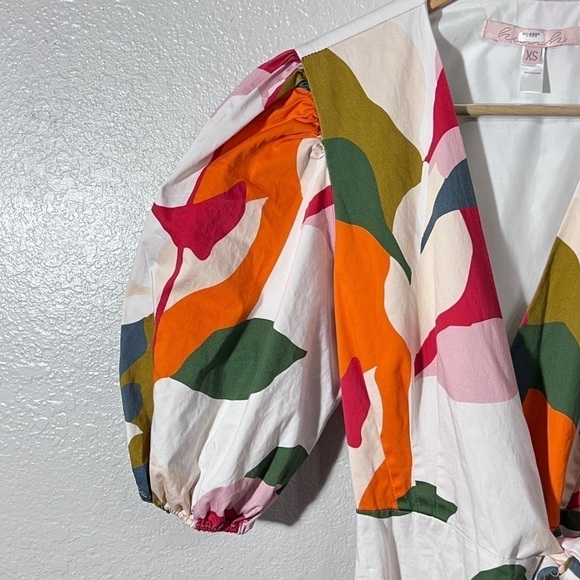 Anthropologie HUTCH wrap dress white floral dress size XS - Picture 11 of 14